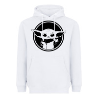 White newbaby yoda 01 Heavyweight Hoodie - linhVisuals