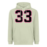 Matcha number 33 sports jersey athlete fan pink black lucky number t shirt Heavyweight Hoodie - linhVisuals