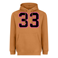 Meerkat number 33 sports jersey athlete fan pink black lucky number t shirt Heavyweight Hoodie - linhVisuals