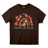 Chocolate Brown cinco de mayo rainbow Heavy Core Tee - CowGirlArtShop