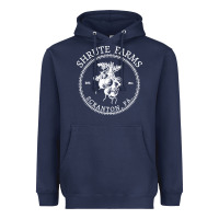 Navy shrute farms original Heavyweight Hoodie - linhVisuals