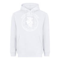 White shrute farms original Heavyweight Hoodie - linhVisuals
