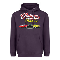 Plum vintage classic oldies cars Heavyweight Hoodie - linhVisuals