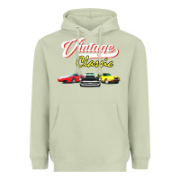 Matcha vintage classic oldies cars Heavyweight Hoodie - linhVisuals