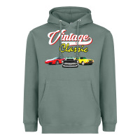 Sage vintage classic oldies cars Heavyweight Hoodie - linhVisuals