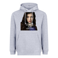 Heather Grey Lorde Heavyweight Hoodie - linhVisuals