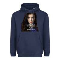 Navy Lorde Heavyweight Hoodie - linhVisuals