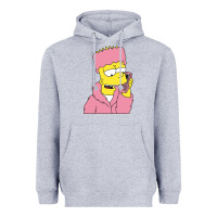 Heather Grey newbart simpson camron Heavyweight Hoodie - linhVisuals