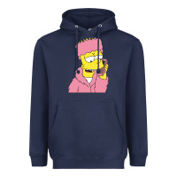 Navy newbart simpson camron Heavyweight Hoodie - linhVisuals