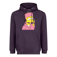 Plum newbart simpson camron Heavyweight Hoodie - linhVisuals
