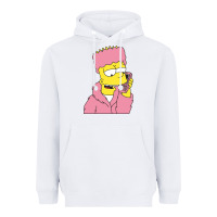 White newbart simpson camron Heavyweight Hoodie - linhVisuals
