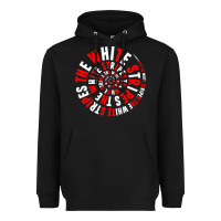 Black White Stripes Heavyweight Hoodie - linhVisuals
