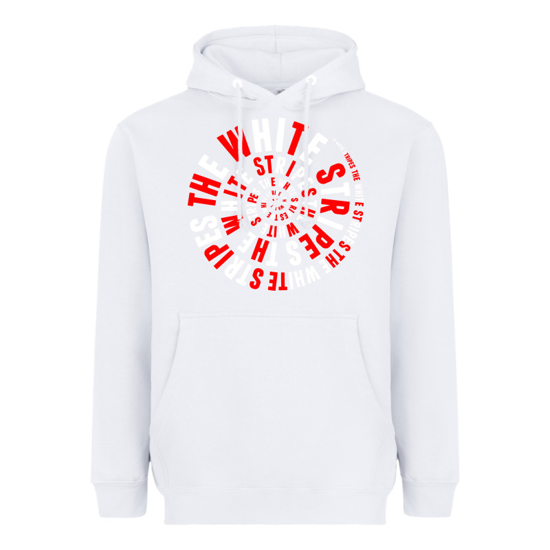 White Stripes Heavyweight Hoodie by linhVisuals | Teevron