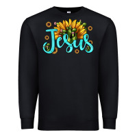 Black jesus sunflower Premium Sweatshirt - JahusDesignShop