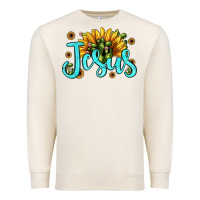Sandshell jesus sunflower Premium Sweatshirt - JahusDesignShop