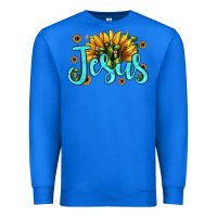 True Royal jesus sunflower Premium Sweatshirt - JahusDesignShop