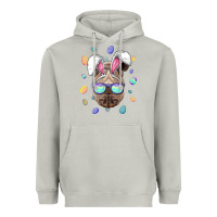 Moon Dust rhino easter bunny ears funny easter eggs hunting sweatshirt Heavyweight Hoodie - linhVisuals