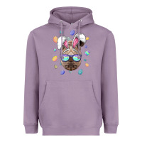 Lavender rhino easter bunny ears funny easter eggs hunting sweatshirt Heavyweight Hoodie - linhVisuals