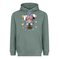 Sage rhino easter bunny ears funny easter eggs hunting sweatshirt Heavyweight Hoodie - linhVisuals