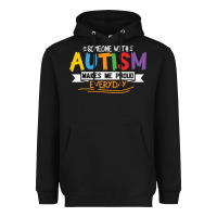 Black someone with autism makes me proud Heavyweight Hoodie - linhVisuals