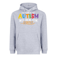 Heather Grey someone with autism makes me proud Heavyweight Hoodie - linhVisuals