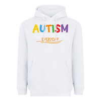 White someone with autism makes me proud Heavyweight Hoodie - linhVisuals