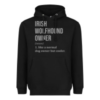 Black irish wolfhound dog funny classic Heavyweight Hoodie - linhVisuals