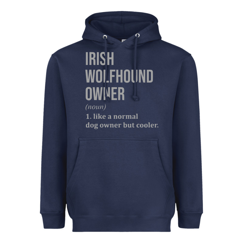 Irish Wolfhound Dog Funny Classic Heavyweight Hoodie by linhVisuals | Teevron