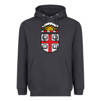 Smoke brown university coat of arms Heavyweight Hoodie - linhVisuals