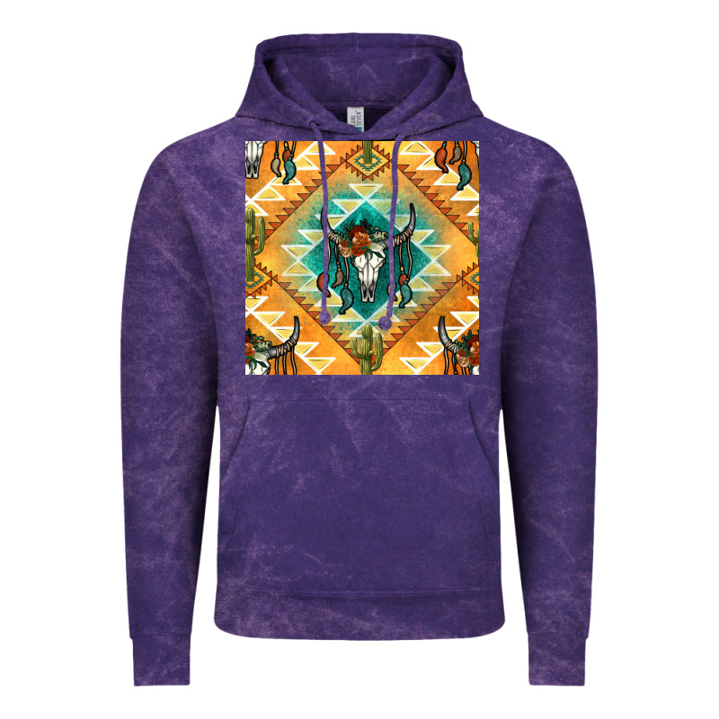 Native American Aztec Seamless Pattern Vintage Hoodie by BundleAndBundleShop | Teevron