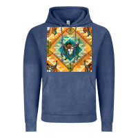 Vintage Denim native american aztec seamless pattern Vintage Hoodie - BundleAndBundleShop