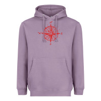 Lavender compass Heavyweight Hoodie - linhVisuals