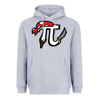 Heather Grey pi pirate Heavyweight Hoodie - linhVisuals