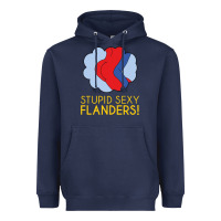 Navy stupid sexy flanders! Heavyweight Hoodie - linhVisuals
