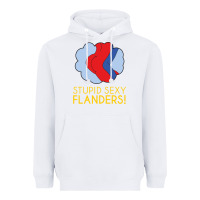 White stupid sexy flanders! Heavyweight Hoodie - linhVisuals