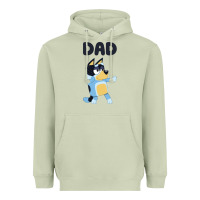 Matcha Bluey Dad Heavyweight Hoodie - linhVisuals