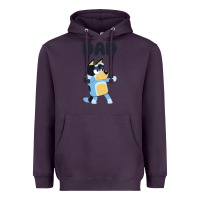 Plum Bluey Dad Heavyweight Hoodie - linhVisuals