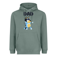 Sage Bluey Dad Heavyweight Hoodie - linhVisuals
