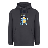 Smoke Bluey Dad Heavyweight Hoodie - linhVisuals