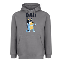 Storm Bluey Dad Heavyweight Hoodie - linhVisuals