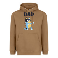 Toasted Coconut Bluey Dad Heavyweight Hoodie - linhVisuals