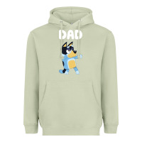 Matcha Bluey Dad Heavyweight Hoodie - linhVisuals