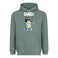 Sage Bluey Dad Heavyweight Hoodie - linhVisuals