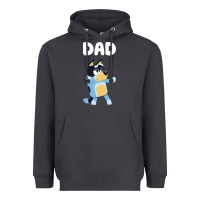 Smoke Bluey Dad Heavyweight Hoodie - linhVisuals