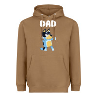 Toasted Coconut Bluey Dad Heavyweight Hoodie - linhVisuals