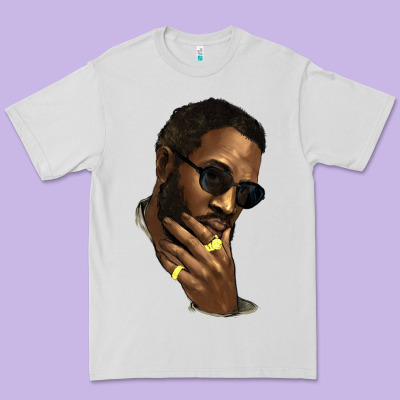 Black Man Premium Tee Designed By Howdyjamesfarm