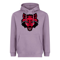 Lavender DEVIL - RED WOLVES FOOTBALL SOCCER STATE MEN Heavyweight Hoodie - linhVisuals