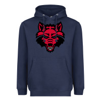 Navy DEVIL - RED WOLVES FOOTBALL SOCCER STATE MEN Heavyweight Hoodie - linhVisuals