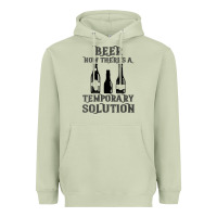 Matcha womens funny beer now there's a temporary solution drinking design v n Heavyweight Hoodie - linhVisuals