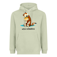 Matcha newcalvin and hobbes [tyellow] Heavyweight Hoodie - linhVisuals